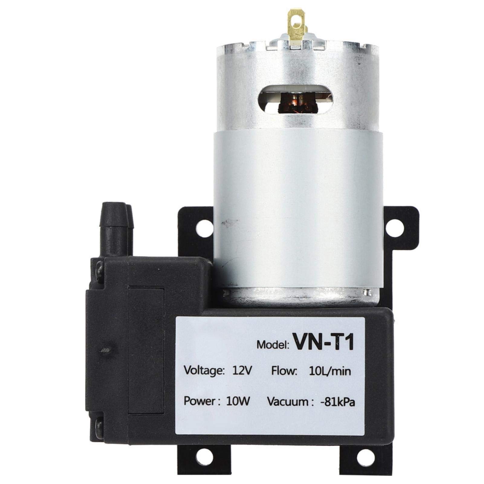 Oumefar Ölfreie Mini-Vakuumpumpe VN-T1-81KPa Laborbedarf aus Aluminiumguss Unterstützt den elektrischen Antriebsmodus für mechanische Teile(309 g)