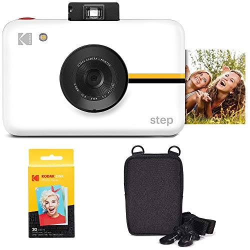 KODAK Step Kamera Digitale Sofortbildkamera mit 10MP Bildsensor (Weiß) Reiseset
