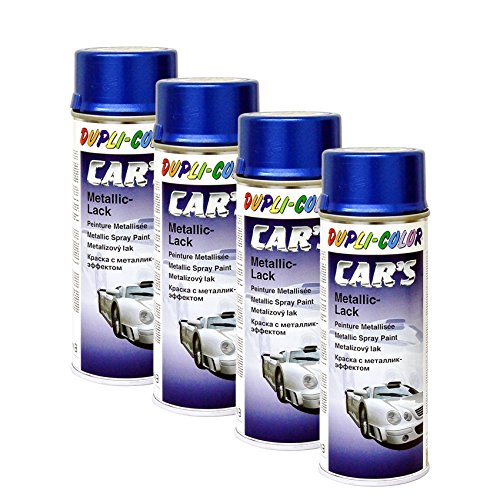 DUPLI_bundle 4X Dupli-Color Cars Metallic Lack Spray azurblau 400ml 706837