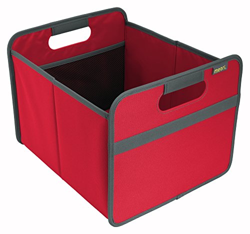 Faltbox Classic Medium Hibiskus Rot / Uni 32x37x27,5cm stabil abwischbar Polyester Premium Qualität Wohnen Einrichtung Möbel Sortierung Aufbewahren Verstauen