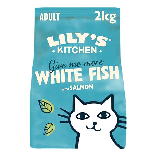 Lily’s Kitchen Trockenfutter mit Fisch und Kräutern für ausgewachsene Katzen, Vollwertnahrung, 2 kg