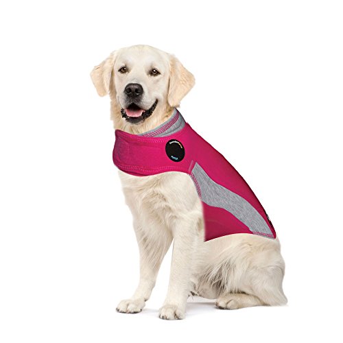 Thundershirt Beruhigungsweste, Hundemantel für ängstliche Hunde, Größe XL, Polo pink, 99025