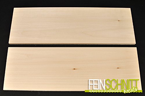 Massivholz Linde (2 Platten à 450 x 150 x 10 mm)