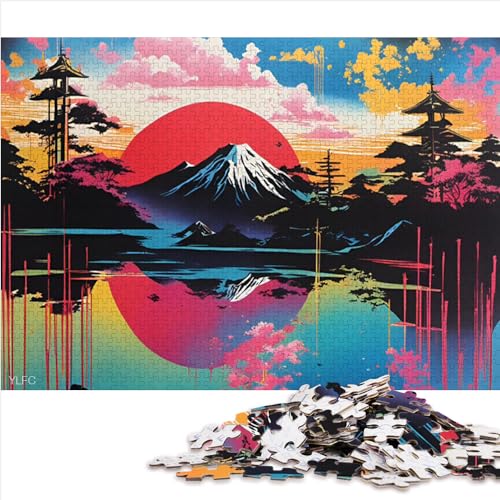 1000 Piece Jigsaw Puzzles for Adults Kids Gorgeous Scenery Puzzle for Adults Wooden Puzzles Suitable for Adults and Children Over 12 Years Old Games Toys Gift （50x75cm）