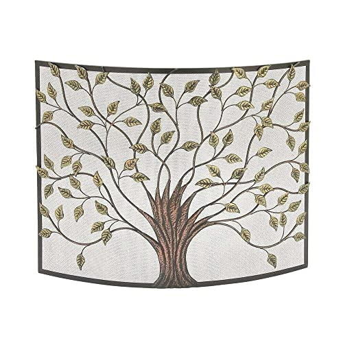YPEGORYF Baum-/Blattausschnitt, gebogene Form, Metallgitter, 1 Panel, flach, dekoratives Überraschungsgeschenk