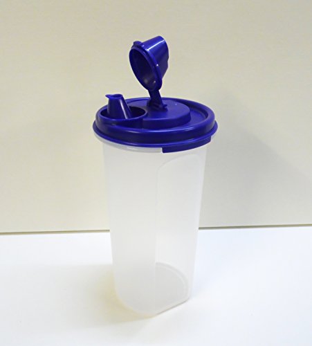 Tupperware Eidgenosse rund Circular 650 ml Transparent/ blau mit Ölausgießer /Ölprinz