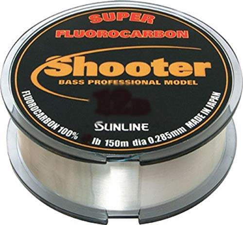 Sunline Fluorocarbon New Shooter Angelschnur, 4,5 kg Test/150 m, natürlich klar