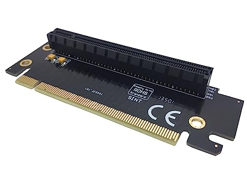 Sintech PCI-E 16x Riser-Karte, PCI Express 3.0 16X Verlängerungskabel, 90 Grad abgewinkelt, 4-lagige PCB-Karte