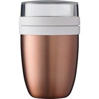 Mepal Lunchpot Ellipse-Rose Gold – 500 ml praktischer Thermo-Essensbehälter, Joghurtbecher, to go Becher – Hält Speisen Lange warm oder kühl, polypropyleen, 500 + 200 ml