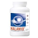 Halamid / Chloramin-T, das Original von Axcentive - Professionelles Desinfektionsmittel gegen Keime, Bakterien, Pilze und einzellige Ektoparasiten im Koiteich und in der professionellen Aquakultur, 1kg Eimer Halamid