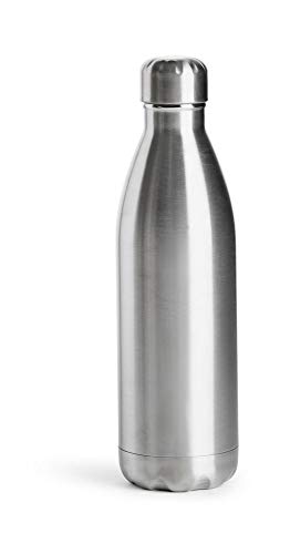 Sagaform Isolierflasche Stahlflasche, Edelstahl, Silber, One Size