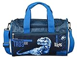 minimutz Sporttasche mit Namen | inkl. NAMENSDRUCK | Motiv Dinosaurier T-Rex Dino | Personalisieren & Bedrucken in Wunschfarbe | Reisetasche Jungen Tragetasche Umhängetasche