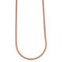 XEN, Schlangenkette "42 Cm Lang" in roségold, Schmuck für Damen