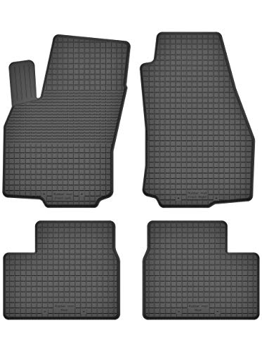 KO-RUBBERMAT Gummimatten Fußmatten 1.5 cm Rand geeignet zur OPEL Astra G, H (Bj. 1998-2014) ideal angepasst 4 -Teile EIN Set