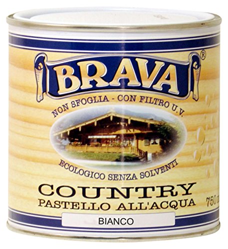 BRAVA coub7 Country Pastell-Holz wasserfest, Weiß, 750 ml