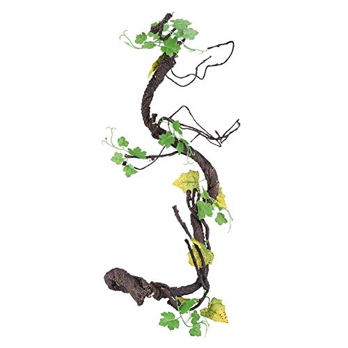 Reptilien künstliche Pflanzen flexibel biegbar künstliche Baum Rebe Dschungel Reben Terrarium Käfig Lebensraum Dekor für Eidechse Spinne Chamäleon Schlangen Gecko(L)