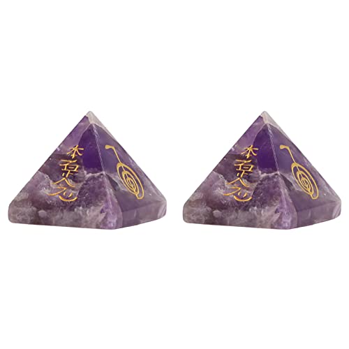 Kristall-Energiestein, vierseitiger Schriftzug, schöne Energiepyramide, Halbedelsteine, feine Verarbeitung zur Dekoration