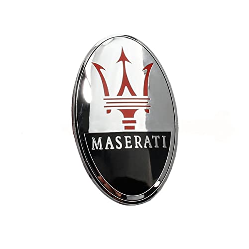 HUAQIEMI Auto vorne Emblem Abzeichen Aufkleber für Maserati Granturismo Ghibli Quattroporte Levante Gransport Granlusso GT Gran Cabrio Coupé