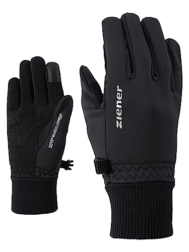 Ziener Kinder LIDEALIST GWS TOUCH JUNIOR glove multisport Funktions- / Outdoor-handschuhe | winddicht, atmungsaktiv, schwarz (black), 6