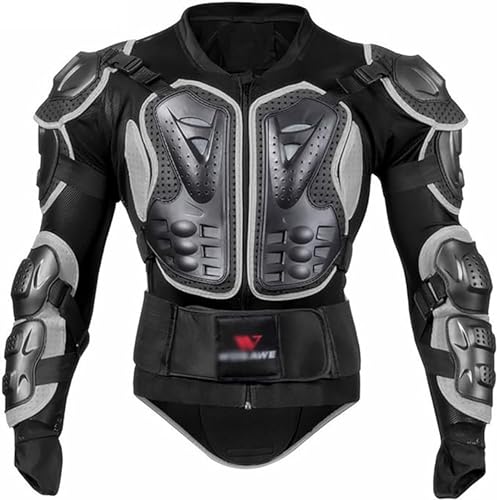 Dirt Bike Körper Brustschutz Weste Schutzausrüstung Motocross Körperschutz Schutzpanzer, Rüstung Schutzausrüstung Jacke Brust Rücken Wirbelsäulenschutz Motorrad Schutzpanzer B,2XL.