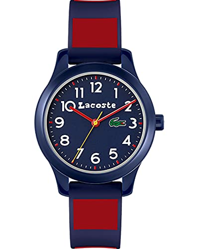 Lacoste Jungs Analog Quarz Uhr mit Silicone Armband 2030035