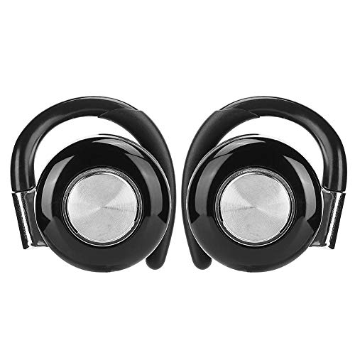 Stereo-Sound-Kopfhörer, Sport-Ohrhörer 5.0-Ohrbügel-Ohrhörer Intelligente Geräuschunterdrückung 10 Stunden für Sportlauftraining(Silber (Farbkasten))