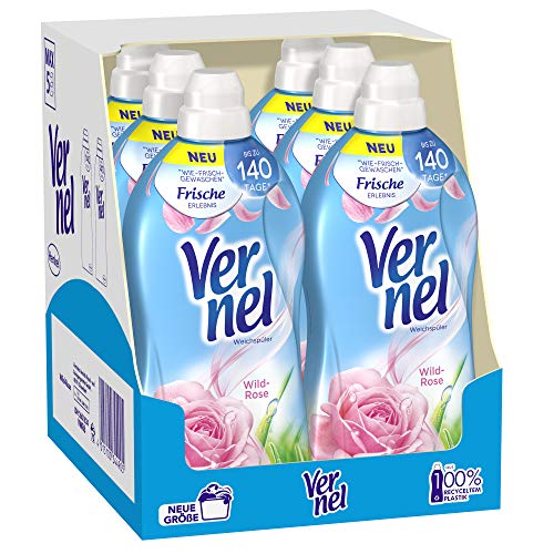 Vernel Wild-Rose, Weichspüler, Waschladungen, für einen langanhaltenden Duft und traumhaft weiche Wäsche (432 (6x72) Waschladungen)