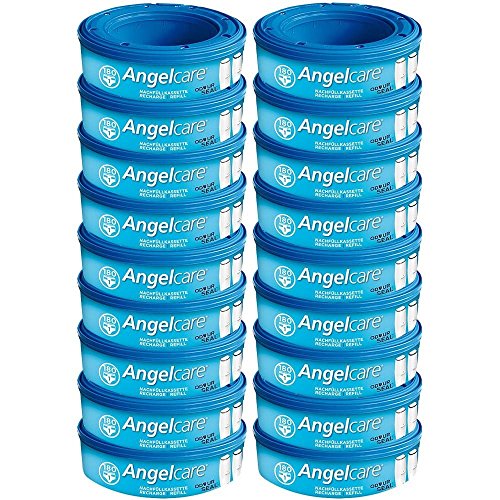 Angelcare 18 Nachfüllkassetten für Windeleimer Comfort, Deluxe und Comfort Plus