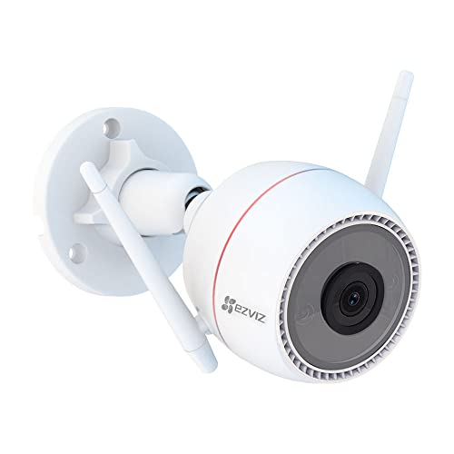 EZVIZ C3T Pro Outdoor Bullet Kamera - AI-gestützte Bewegungserkennung Sicherheitskamera mit 30M Nachtsicht, 4MP Auflösung, Sprachalarm, SD-Karte/Cloud-Speicher, kompatibel mit Alexa (2K)