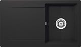 SCHOCK Küchenspüle 86 x 50 cm Epure D-100 Onyx - CRISTALITE Granitspüle ab 45 cm Unterschrank-Breite