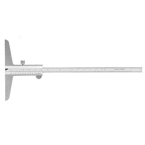Edelstahl-Gesamttiefe Messschieber Tiefenmesser Hochpräziser Edelstahltiefe Messschieber für den Maschinenprozess(0-150mm)