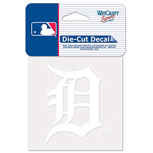 'WinCraft Snack-Schale MLB Detroit Tigers 61097013 perfekten Schnitt Aufkleber, 10,2 x 10,2 cm weiß