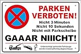 PREMIUM PS05 Parkverbotsschild lustig Schild Parken verboten inkl. Schrauben & Löcher / 400 x 270 x 3 mm
