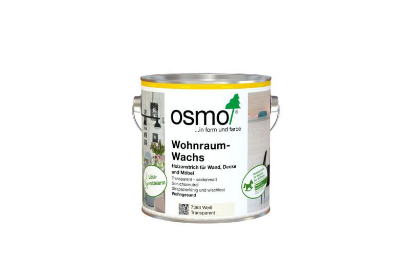 OSMO Wohnraum-Wachs 7393 weiß transparent, 0,75 Liter