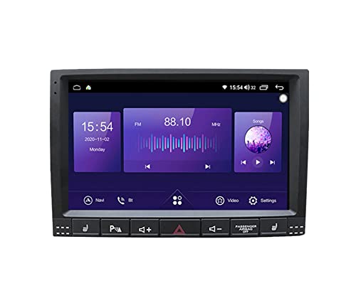 Doppel Din Radio Android Autoradio Carplay Bluetooth Für VW Touareg GP 2002-2010 Unterstützt WiFi USB+Spiegel Link + Rückfahrkamera+ Intelligente Sprachsteuerung Gilt (Color : M400S WiFi+4G 4G+64G)