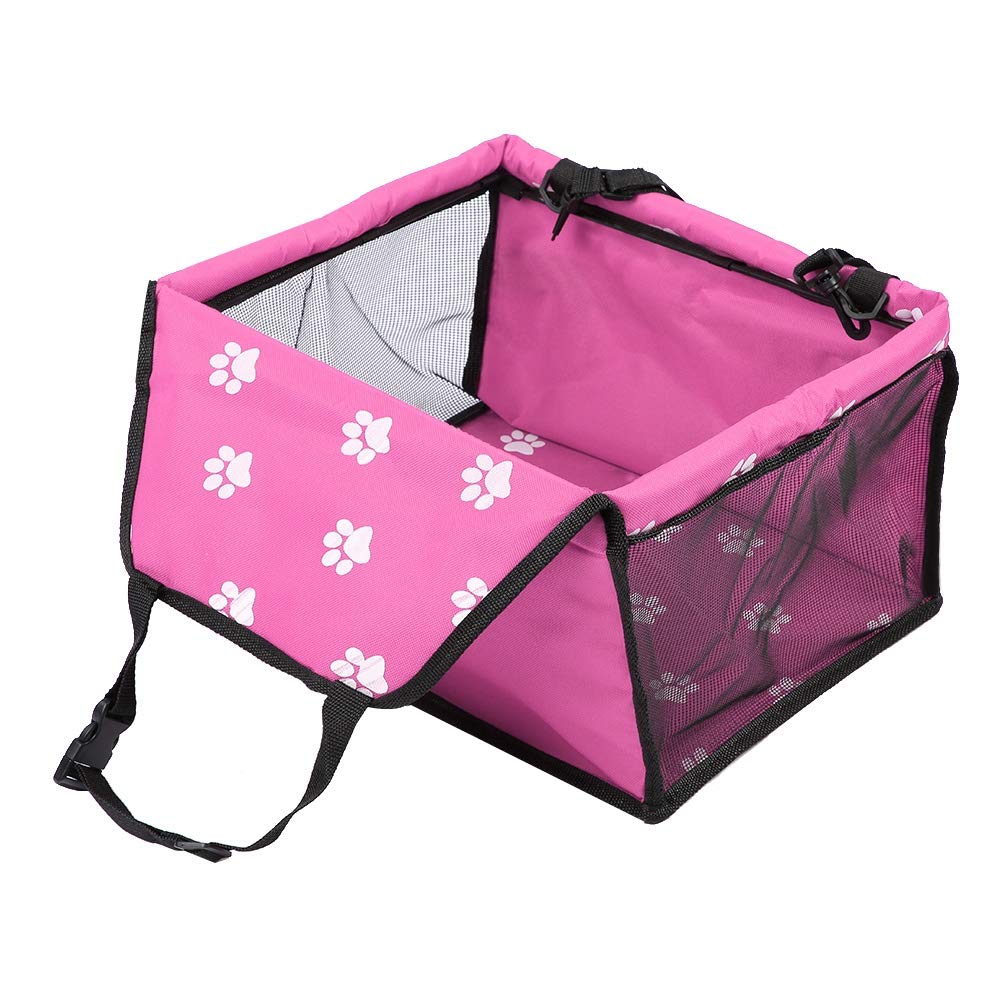 Aigid Pet Seat, faltbares Auto Pet Dog Sitzbezug Oxford Fabric Pet Carrier Mesh Basket Pink