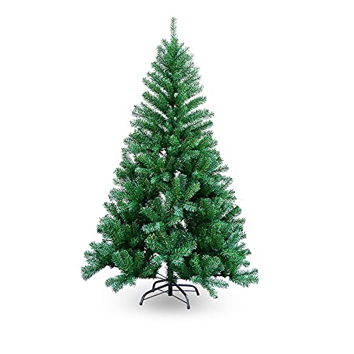 SWANEW Weihnachtsbaum 1,5m Grün Christbaum Einzigartiger Künstlicher Kunstbaum Weihnachtsdeko schwer entflammbar für den Weihnachtsdekoration
