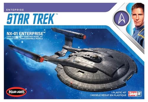 AMT POL966M/12 1/1000 Star Trek NX-01 Enterprise Modellbausatz, verschieden