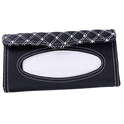 ZXGQF Tissue Box Pu Rechteckigen Auto Mit Clip Papierhandtuchhalter Für Zuhause BüroAuto Dekoration Hotelzimmer Tissue Box Halter, A