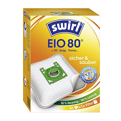 8 Original Swirl Staubsaugerbeutel EIO80