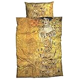 Goebel Satin-Bettwäsche nach Gustav Klimt Adele Bloch 135x200 cm Gold