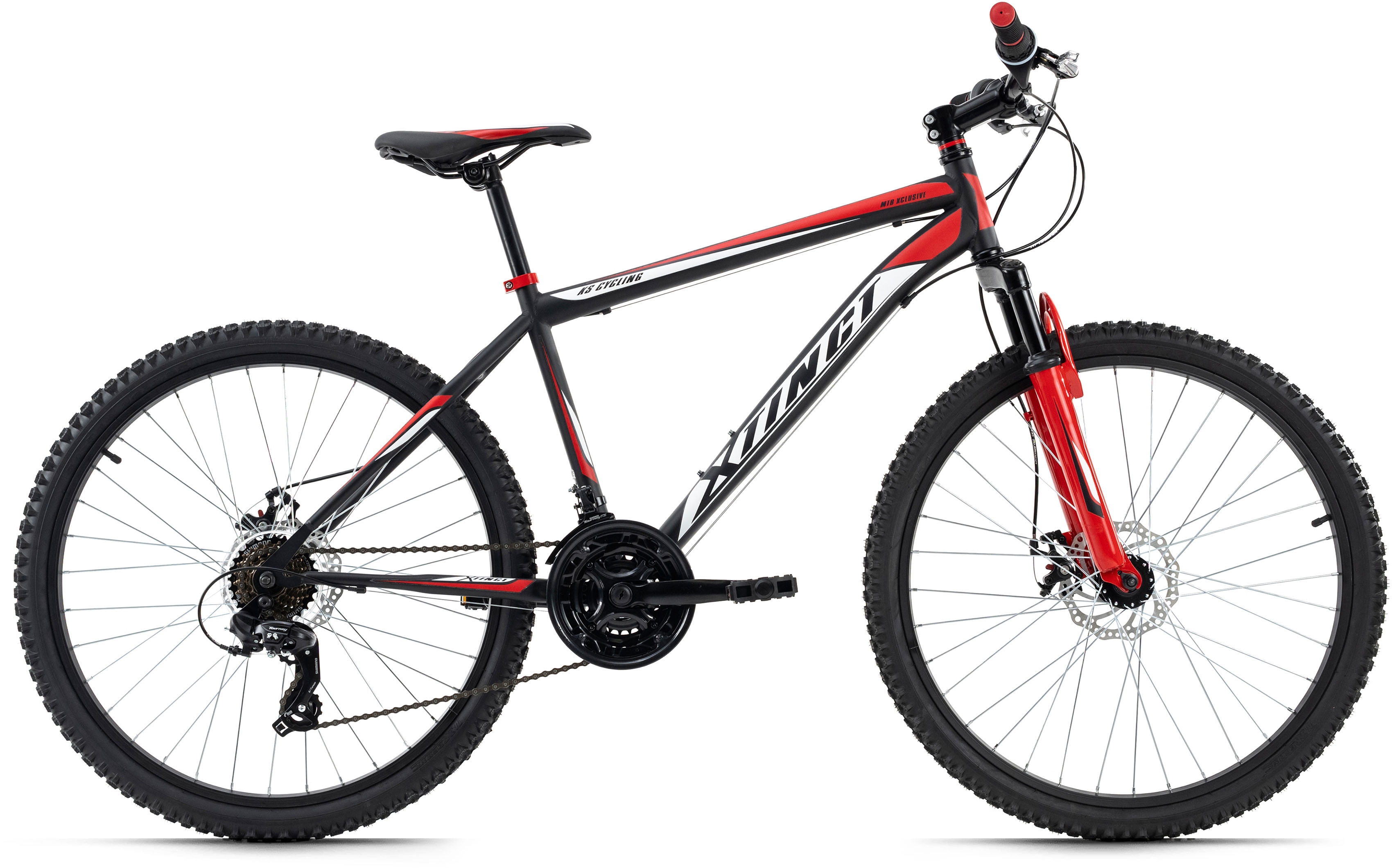 KS Cycling Mountainbike Hardtail 26'' Xtinct schwarz-rot RH 42 cm