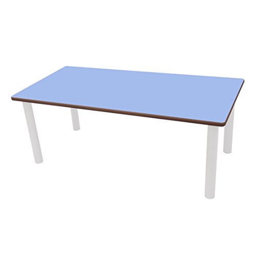 Mobeduc 500616.8B144 Rechteckiger Tisch für Erwachsene, Größe 4, 120 x 80 x 64 cm, Metall, Lavander Blue