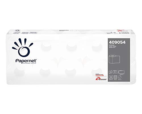 Toilettenpapier 190 Risse Papernet 8 Packung mit 10 Rollen