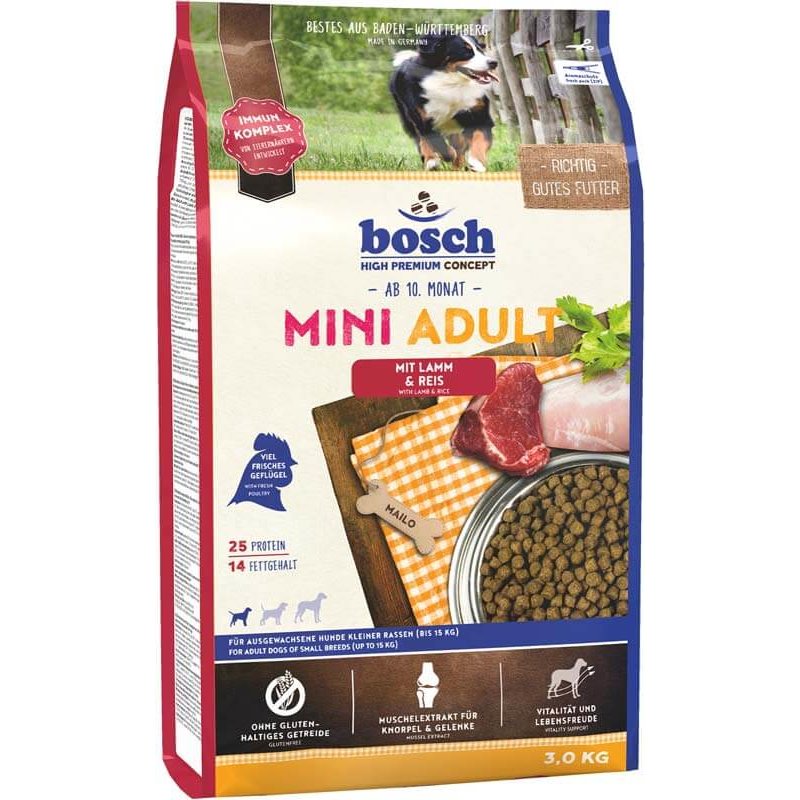 Bosch Mini Adult Lamm & Reis, 15 kg (3,60 &euro; pro 1 kg)