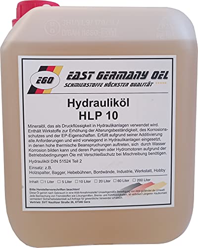East Germany OIL Hydrauliköl HLP 10 Kanister 5 Liter Inhalt