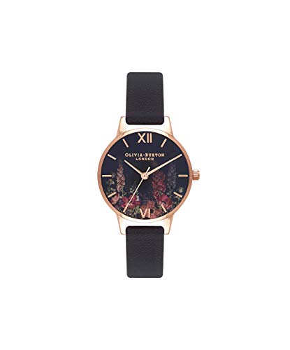 Olivia Burton Damen Analog Quarz Uhr mit Leder Armband OB16WG43