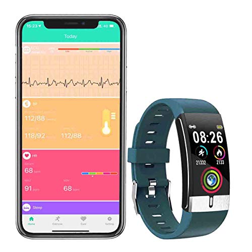 Zeerkeer ECG und Armbanduhr Herzfrequenzmonitor PPG Fitness Watch für Fitness Fitness Tracker Schrittzähler für Frauen