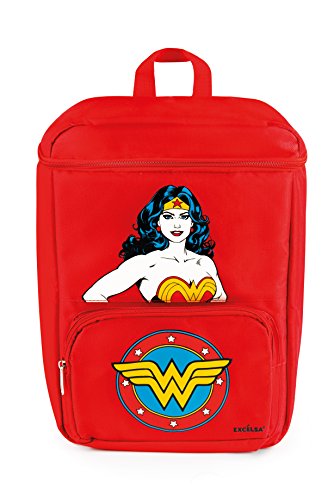 Excelsa Wonder Woman Rucksack Thermo, Rot, 13 Liter