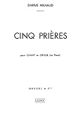 Darius Milhaud: 5 Prières Op.231c (med) (Voice & 1 Instrument). Für Gesang